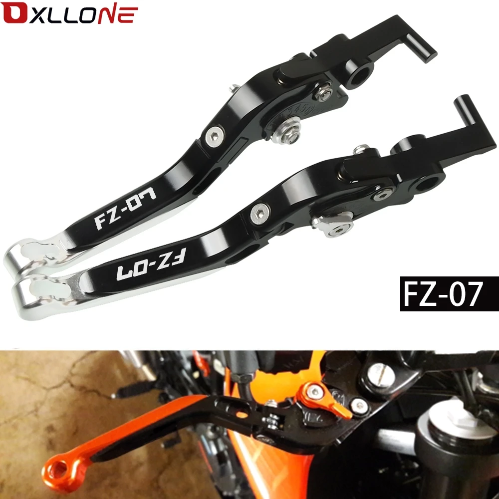 Motorcycle CNC Aluminum lever Adjustable Foldable Lengthening brake clutch levers For Honda MT-07/FZ-07 MT07 FZ07 2014-2018 | Автомобили и