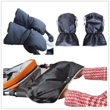 Аксессуары для детских колясок, зимние теплые перчатки для коляски, муфта для рук, ветрозащитная, водонепроницаемая, универсальная коляска, багги, перчатки-муфта