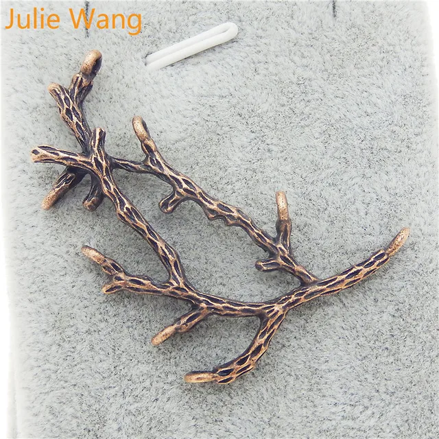 Купить julie wang 5 шт красные медные украшения мини ветви форма подвеска картинки