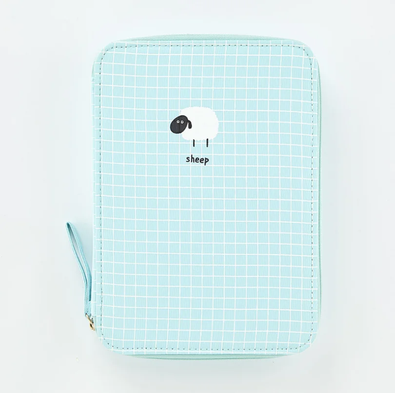 Корейский милый чехол-карандаш, школьная сумка для хранения, цвет макарон, большая вместительность, кавайный канцелярский чехол-карандаш s для Ipad/Phone memo pad - Цвет: a sheep