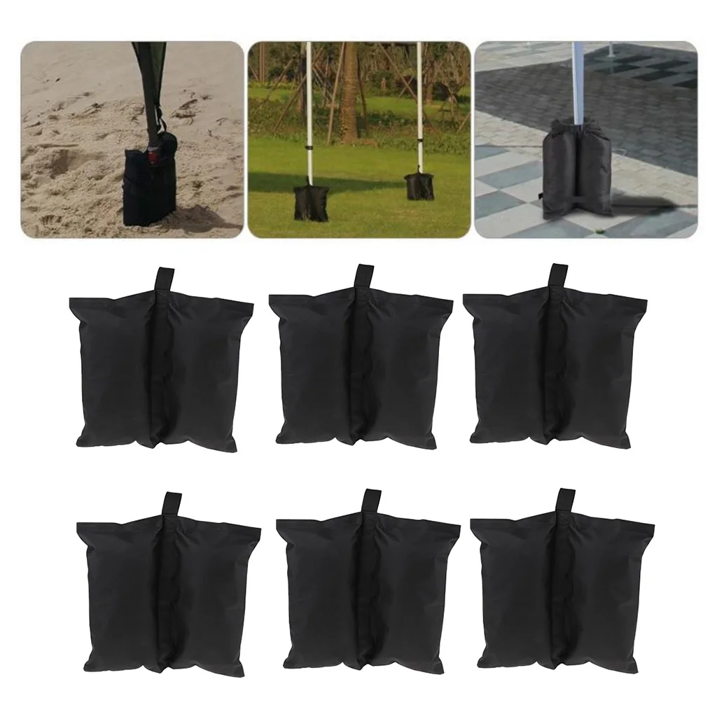 

6Pcs Portable Anti Tear Weight Bags Universal Canopy Outdoor Tents Weights Sand Bags High Quality Tent Accessories