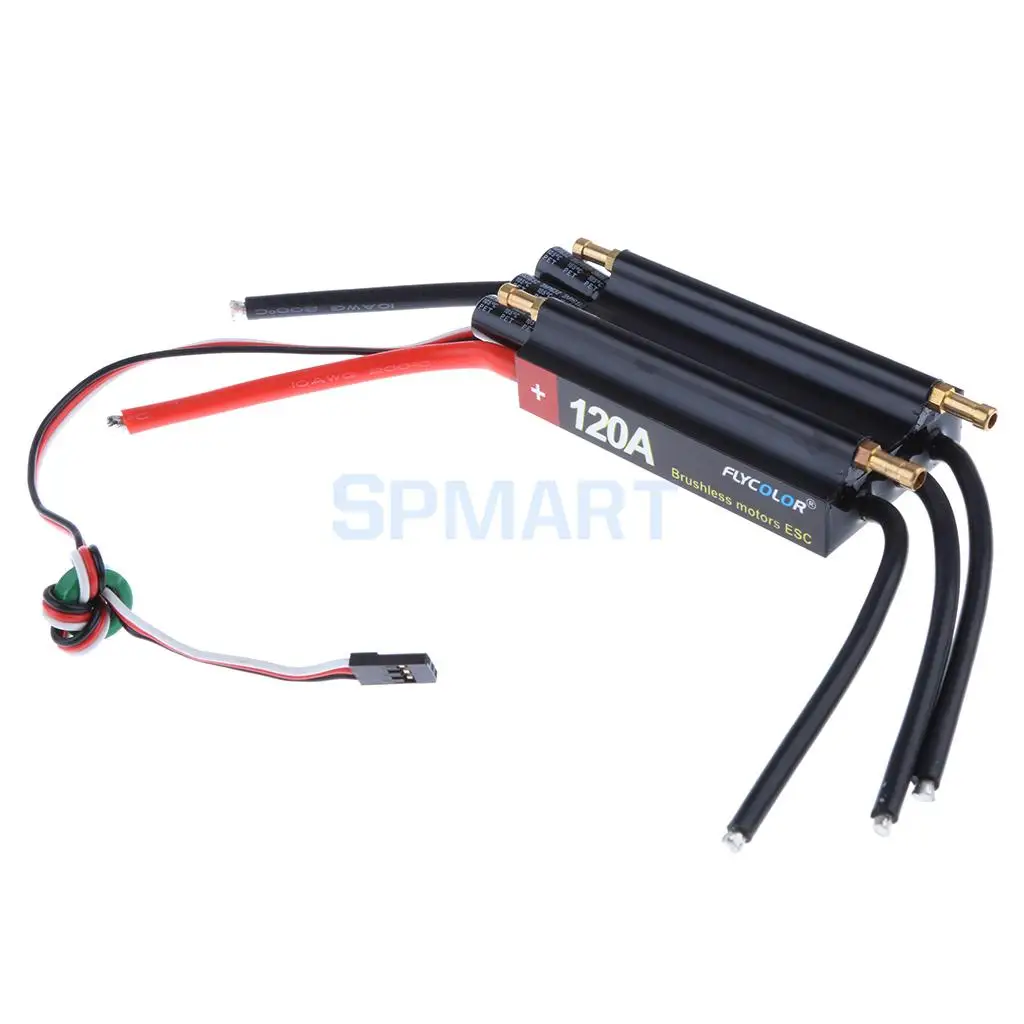 

5.5V/4A 120A Brushless RC Boat Electric Speed Controller with Water Cooling