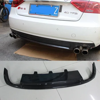 

A5 Coupe Sportback S5 style Carbon Fiber Rear Bumper Lip Diffuser For Audi A5 Coupe Sportback standard Car body kit 12-16