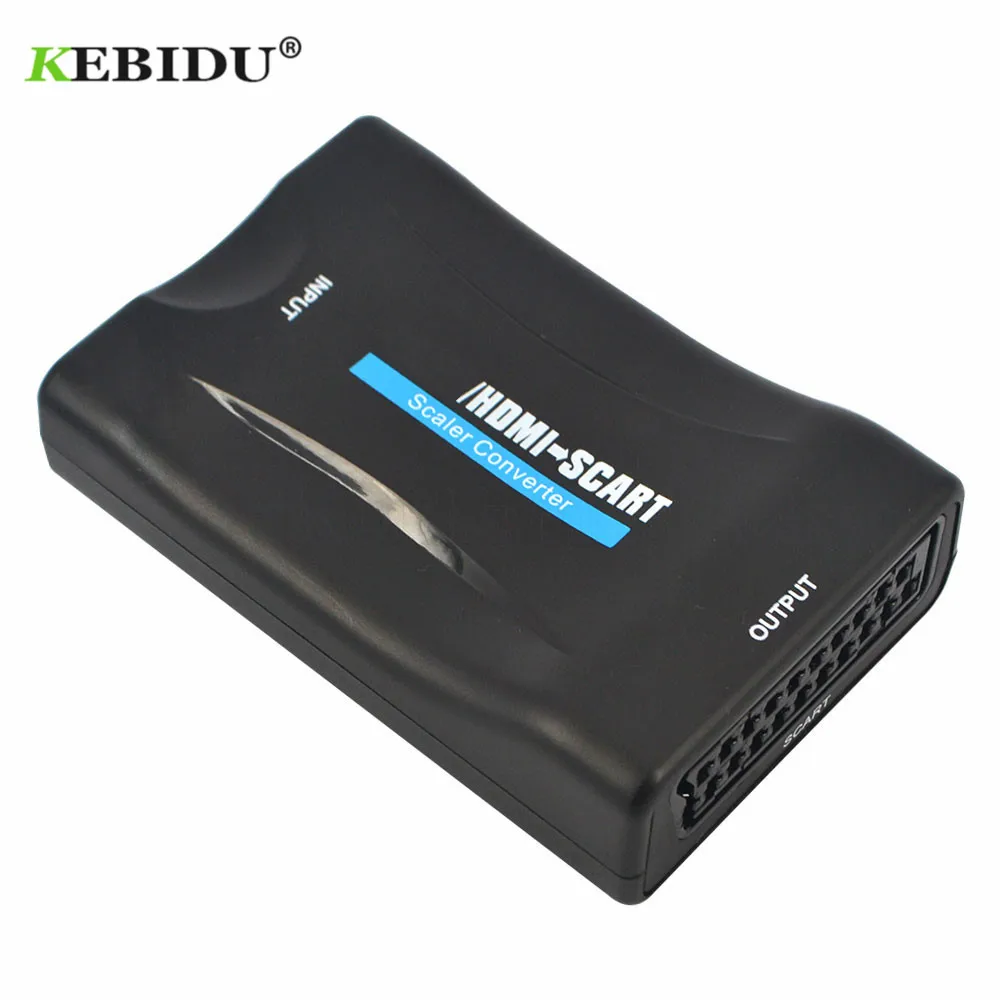 KEBIDU 1080P Scart в HDMI конвертер аудио видео адаптер HDMI в SCART для HD tv Sky Box STB для смартфона HD tv DVD новейший