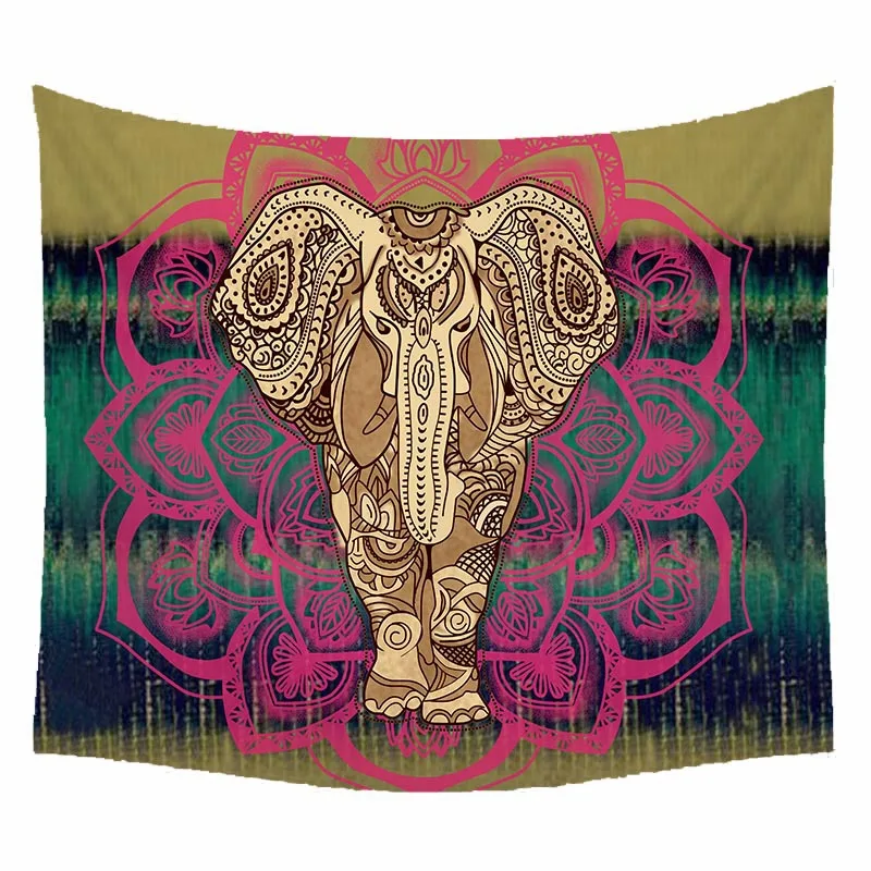 Indian Macrame Wall Hanging Mandala Tapestry Elephant Printed Boho Decoracion Tapestries Bohemian Beach Towel blanket Yoga Mat Indian Macrame Wall Hanging Mandala Tapestry Elephant Printed Boho Decoracion Tapestries Bohemian Beach Towel blanket Yoga Mat