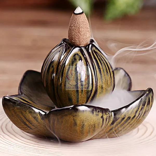 Buy Ceramic Backflow Cone Incense Burner Holder