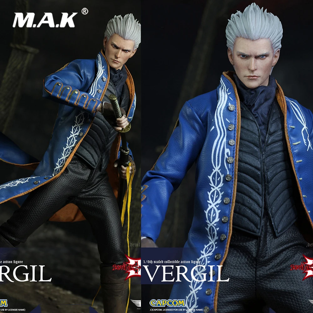 

For Collection DMC002 1/6 Scale Devil Hunter 3 Devil Cry Series Vergil 12 Inches Collectible Action Figure for Fans Holiday Gift