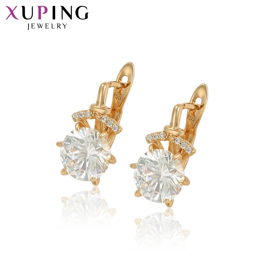 

Xuping Jewelry Lovely Temperament Style Square Design Gold-color Earrings for Women Thanksgiving Gifts S121.7-97265