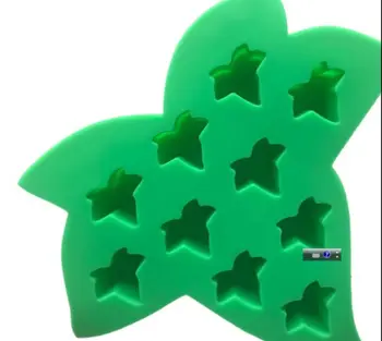 

10 hole leaf silicone chocolate mold ice cube trays