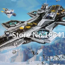 Новинка, серия супер героев, щит Helicarrier, модель, строительные блоки, совместимые,, 76042, 07043, Классические игрушки для детей
