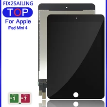 Для iPad Mini 4 A1538 A1550 Новый ЖК-дисплей сенсорный экран панель сборка Замена для ЖК Digitzer EMC 2815 EMC 2824 + наклейка