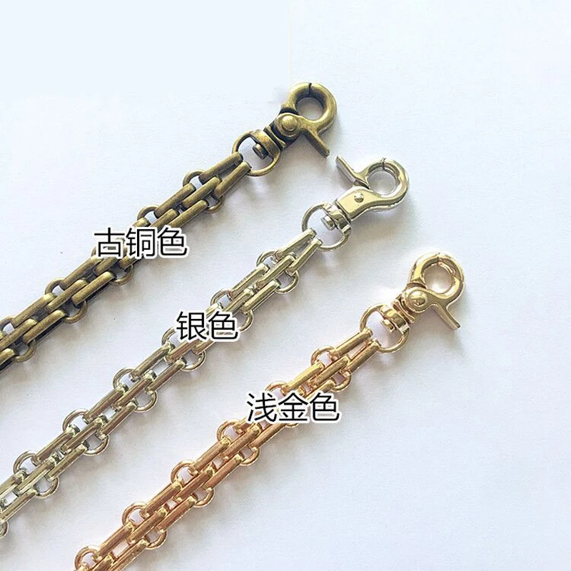 

25cm DIY bag metal chain handle strap with lobster snap buckle 10pcs/lot