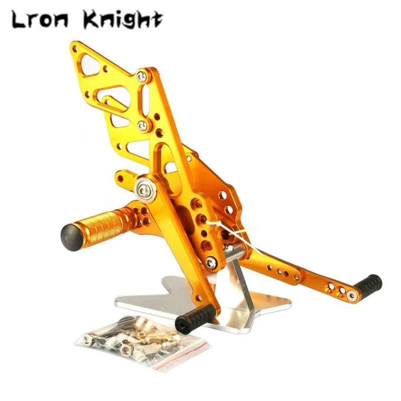 

For SUZUKI GSXR1000 GSXR 1000 GSX-R1000 2009-2013 Motorcycle CNC Aluminum Footrest Rear Sets Adjustable Rearset Foot Pegs