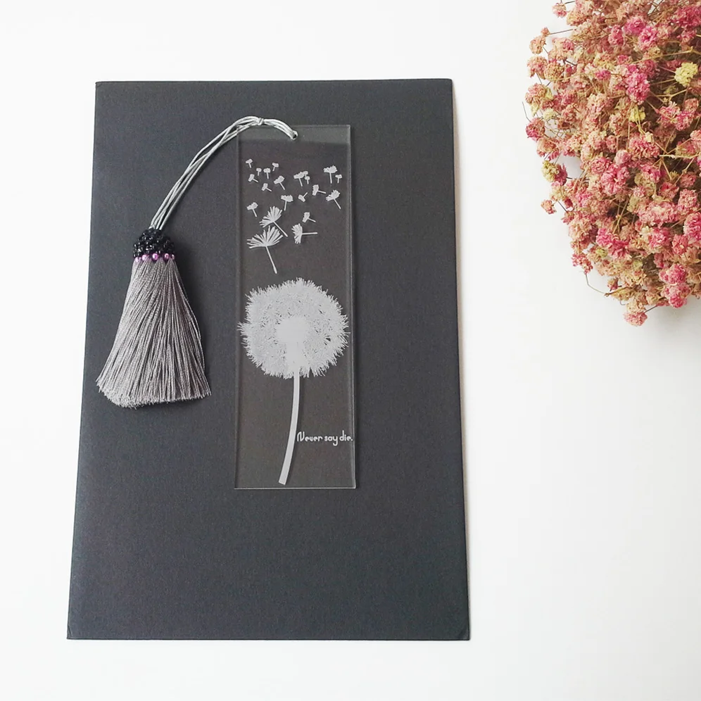 

3pcs per lot 2*6inch dandelion style wedding favors bookmark