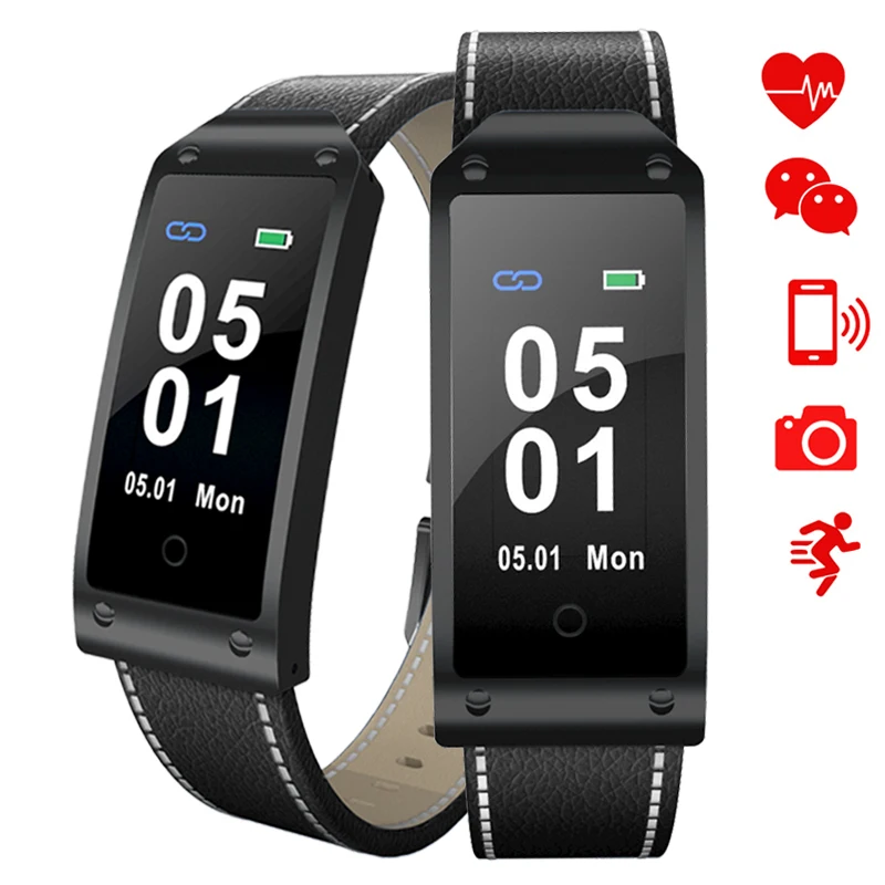 Luxury Leather Men Smart Watch Top Brand Multifunction Bluetooth LED Fitness Sports Business Women Men Calls Smartwatches Clock 