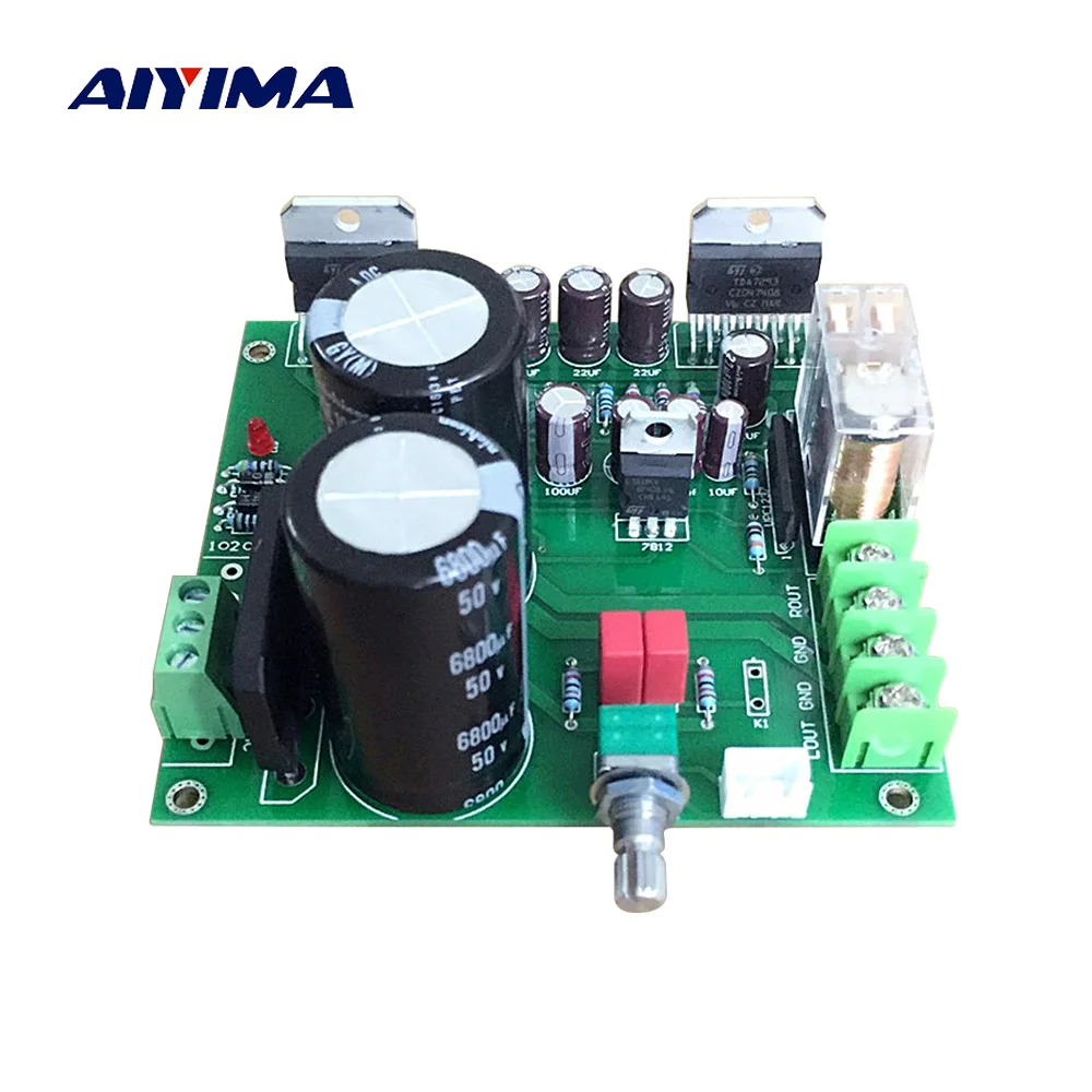 

AIYIMA TDA7293 Subwoofer Amplifier Board 100W*2 2.0 High Power Amplifiers Board with Speaker Protection For DIY Speaker AMP