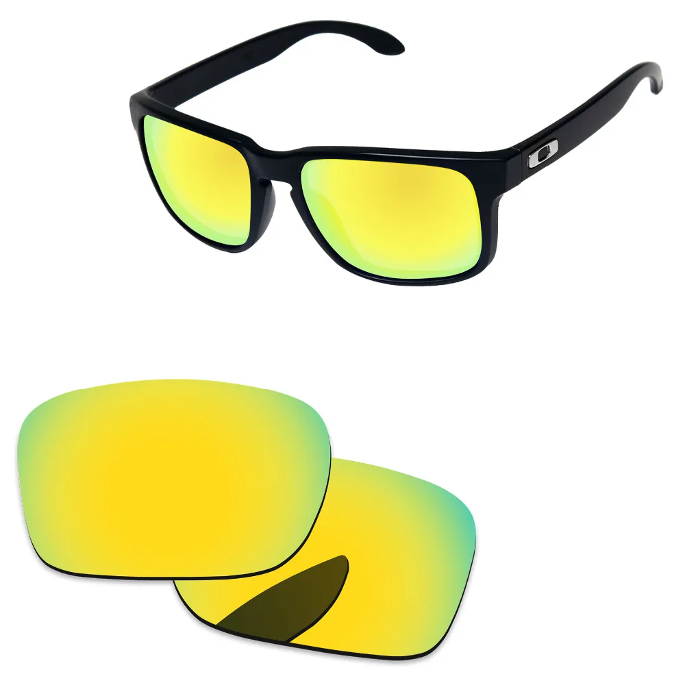 

Polycarbonate-24K Golden Mirror Replacement Lenses for Authentic Holbrook Sunglasses Frame 100% UVA & UVB Protection
