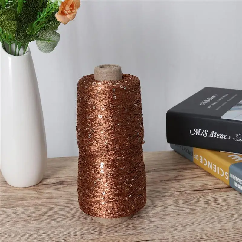 DIY 250g Sparkly Glitter Cotton Yarn Crochet Thread Set Crafts Knitting