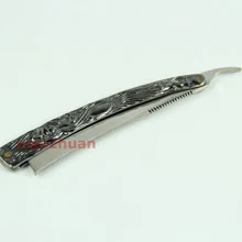 Kemei Парикмахерская бритва из нержавеющей стали, прямая Бритва "Sweeney Todd"+ ткань