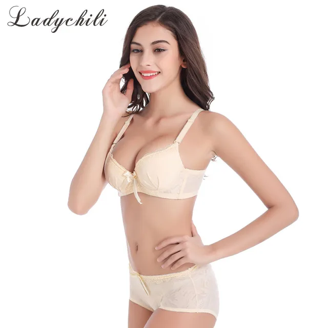 Ladychili Women Intimates Women Bra Set Super Comfortable Seamless Cute High School Bras And Panties Set Padded Push Up Bra N256 Ladychili Women Intimates Women Bra Set Super Comfortable Seamless Cute High School Bras And Panties Set Padded Push Up Bra N256