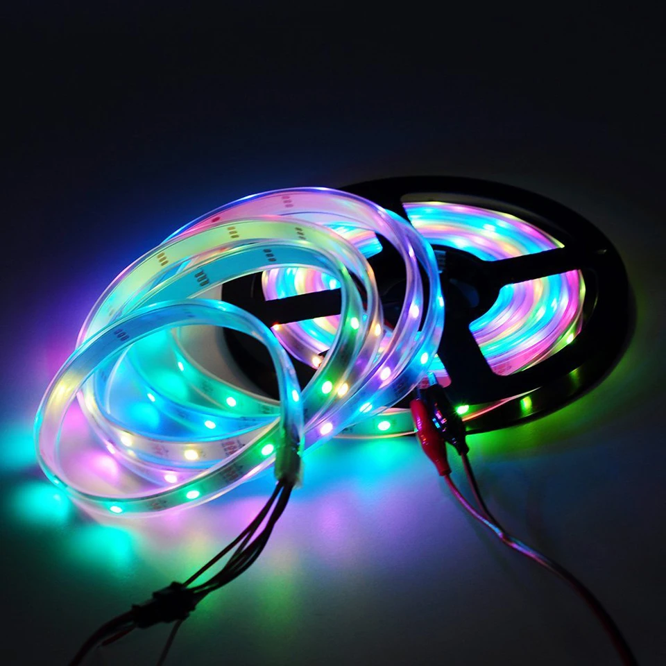WS2811 IC RGB Светодиодные полосы света Полноцветный адресуемый программируемый