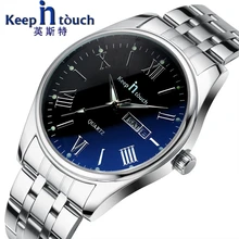 keepintouch Brand Luxury Men's ladies watch Date  Waterproof Ultra Thin Clock  Casual Quartz Watches  Wrist Sport Watch 