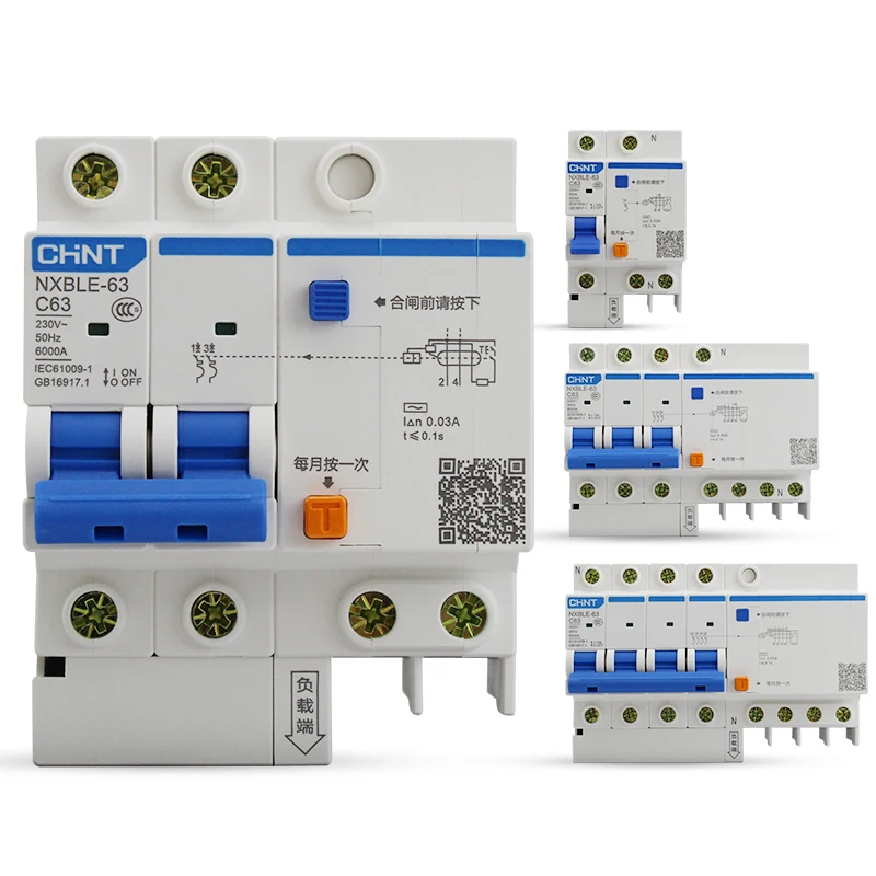 

CHINT Residual Current Operated Circuit Breaker Leakage Protective Circuit Breaker RCBO DZ47LE NXBLE
