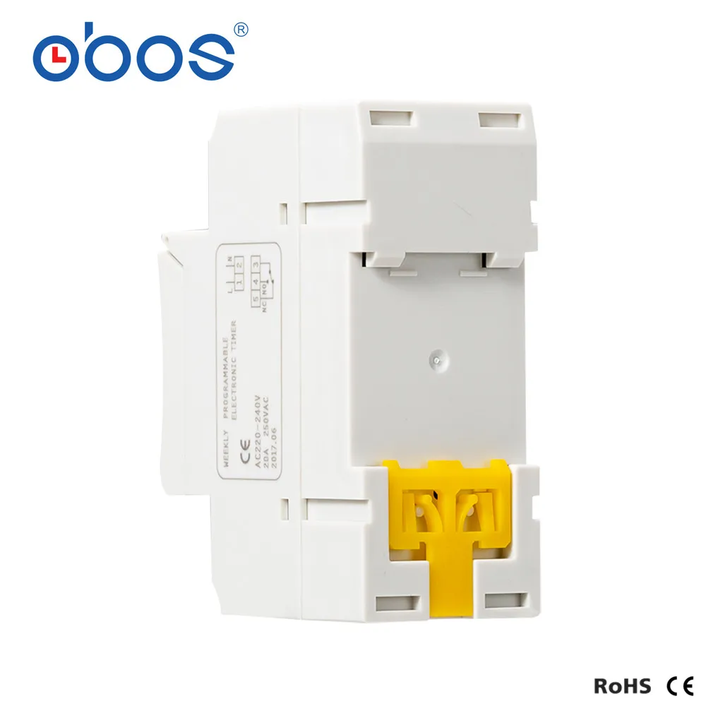 OBOS THC15A новый источник питания памяти 220 В цифровой таймер din с 16 раз ВКЛ/ВЫКЛ в день