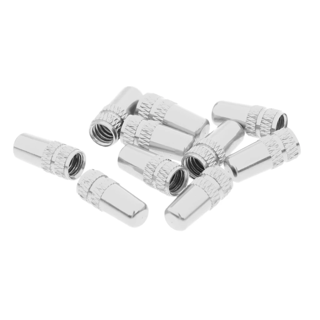 10Pcs Bike Bicycle Fixie MTB Presta Wheel Rim Tyre Stem Air Valve Cap Aluminium Alloy Protector Dust Cover