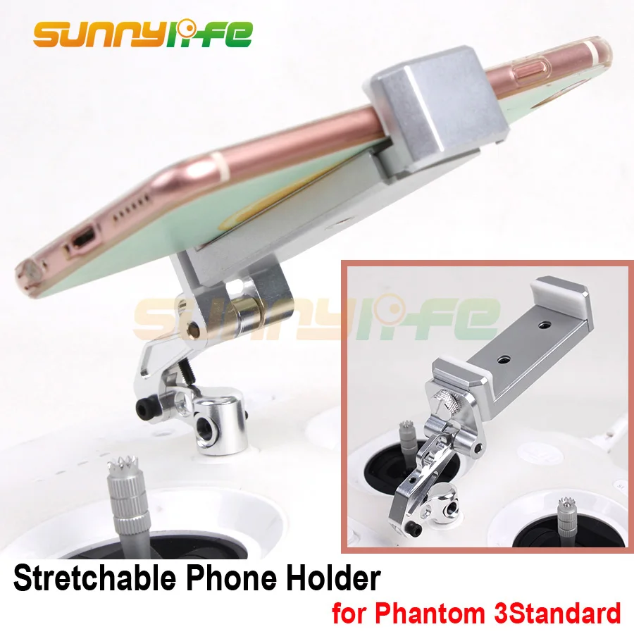 

Remote Controller Holder Phone Bracket Stretchable Clip Smartphone Support Holder for DJI Phantom 3 Standard dji phantom 3s