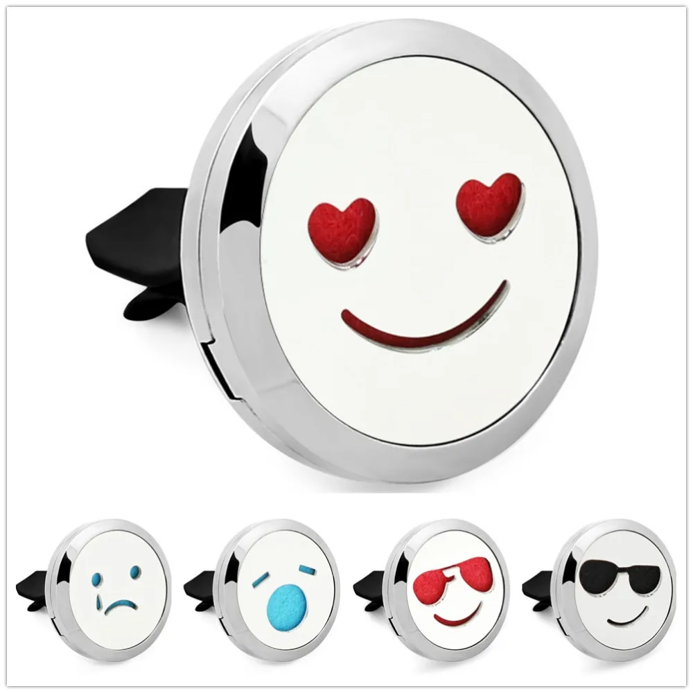 

CG310-CG348 expression 30mm magnet 316L stainless steel Essential Oi car aroma locket car diffuser vent clip send 10p felt pads