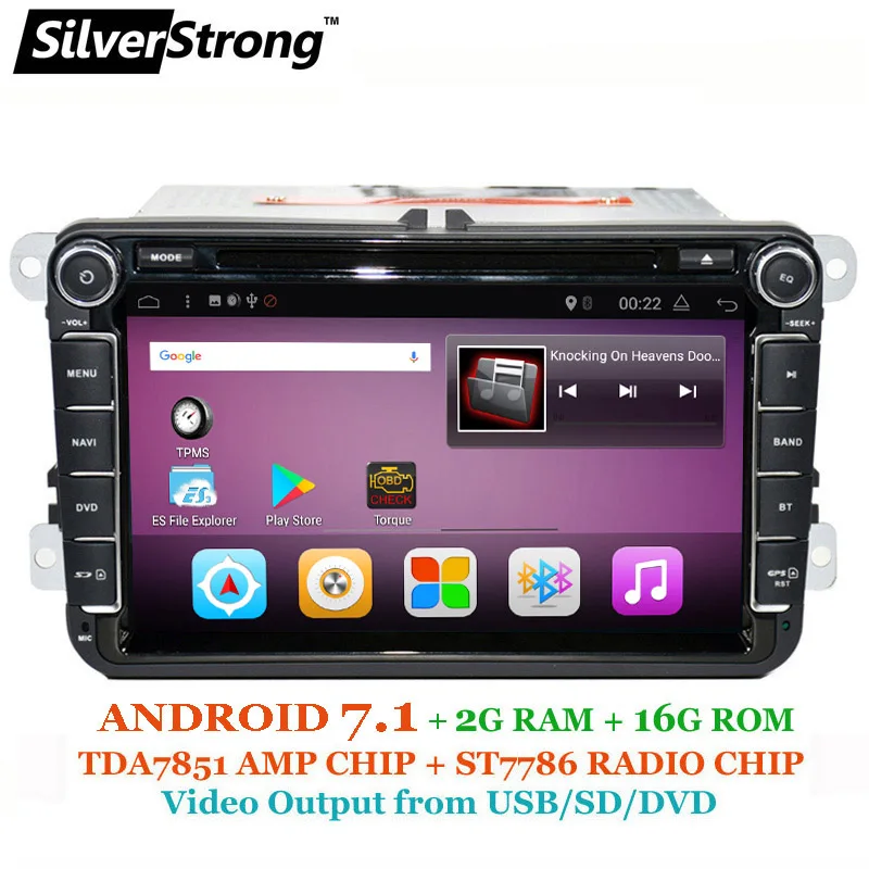 

SilverStrong IPS matrix Android8.0 Car DVD for Volkswagen PASSAT B6 B5 GOLF6 JETTA POLO CC TIGUAN OCTAVIA2 DVD GPS 801T3