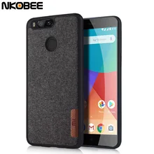 NKOBEE For Xiaomi Mi A1 Case For Xiaomi Mi 5x Cover Original Cotton Cloth Luxury Phone Case For Xiaomi Mi A1 Mi5 X Silicon Case