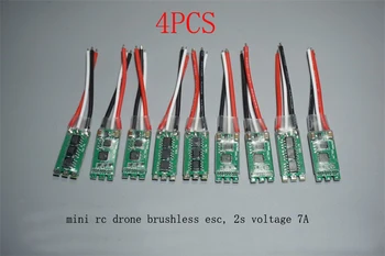 

4PCS 5-8.5V Brushless Driven ESC for Micro RC Drone Parts 2S Mini 6-7A Sensorless Electrical Speed Controller