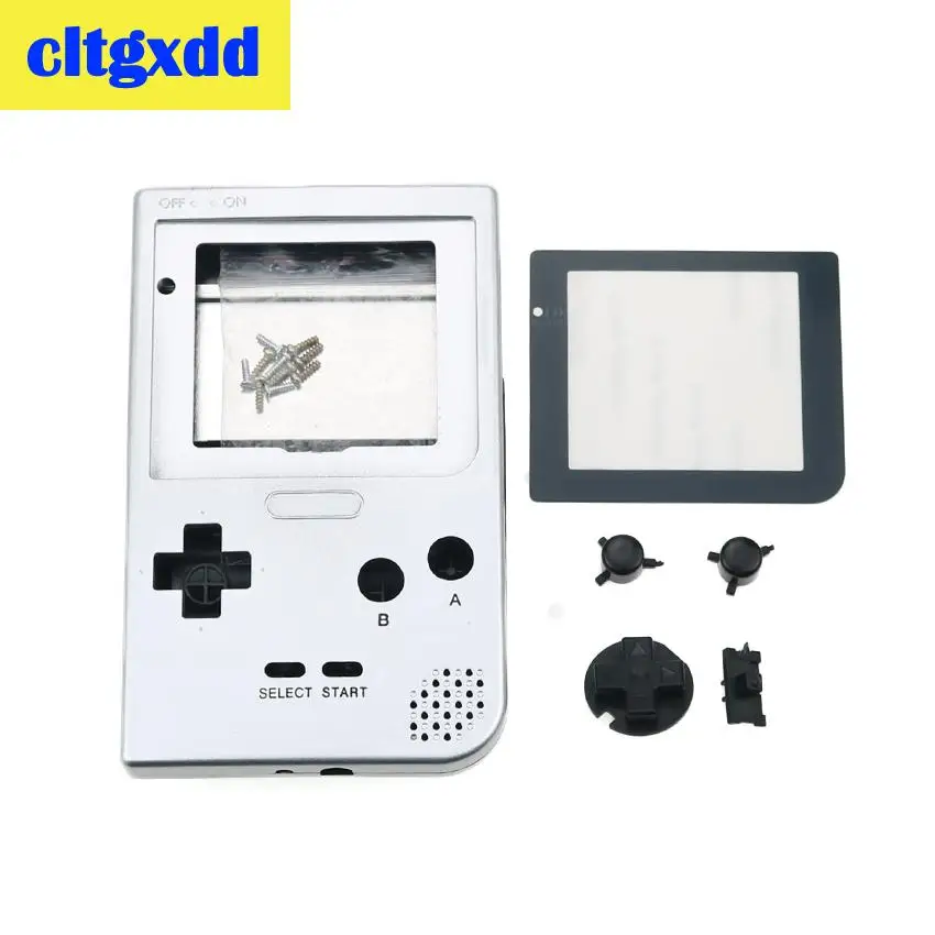 B Silver Cltgxdd полный Чехол Крышка для корпуса Замена корпуса для Gameboy Карманная игровая консоль для GBP контроллер корпус с кнопками комплект - Цвет: B Silver