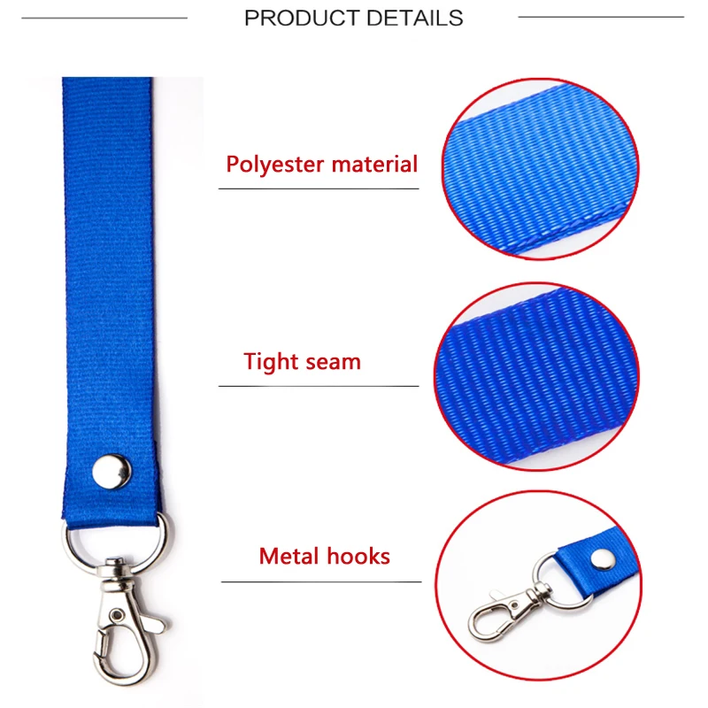 Шейный ремень 20 мм ремешок для мобильного телефона держатель Бейджа с указанием имени и удостоверения ключей металлический зажим, красочный и практичный