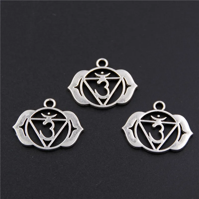 7 шт. серебряные подвески чакры для йоги|chakra charms|chakra pendantpendant chakra |