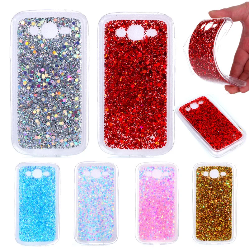

For Samsung Grand Neo I9060 Case Colored Shiny Glitter Silicone TPU Back Cover Case for Samsung Galaxy Grand Duos i9082 I9080