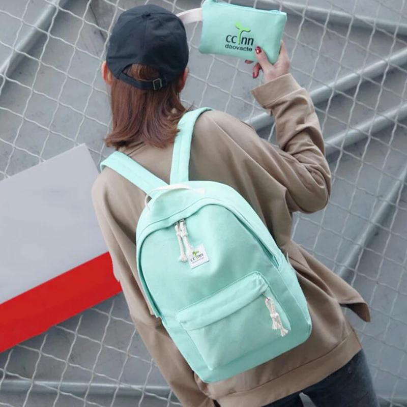 Yogodlns, женские холщовые рюкзаки, большие школьные сумки для подростков, для мальчиков и девочек, для путешествий, рюкзак для ноутбука, рюкзак на плечо