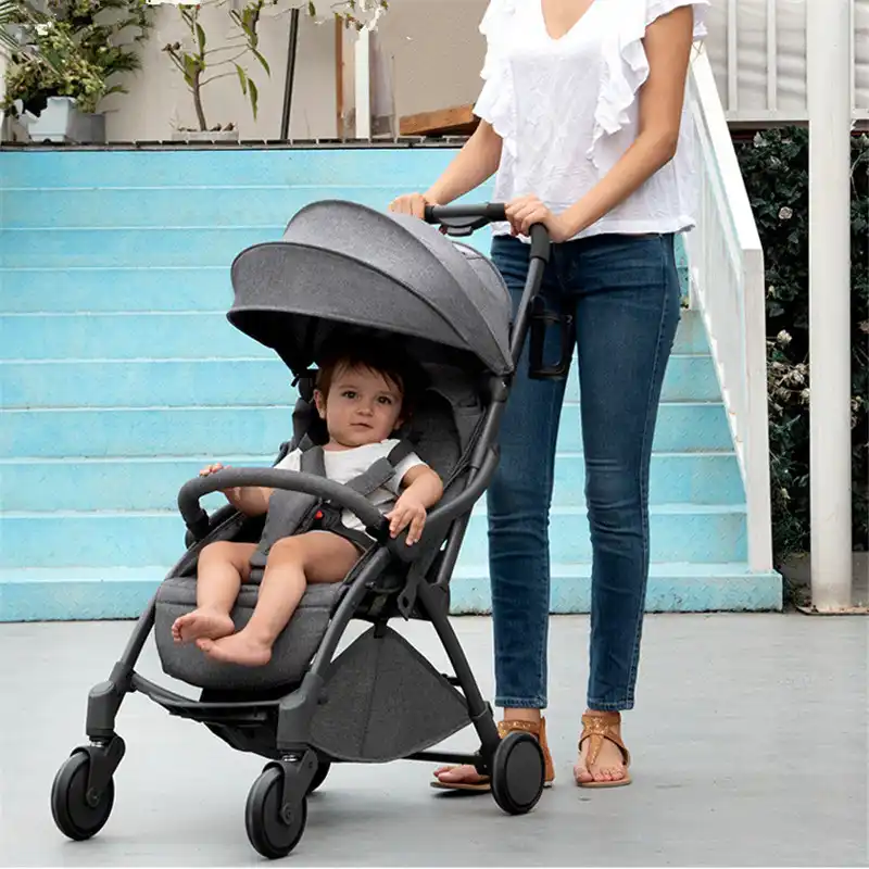 automatic folding pram