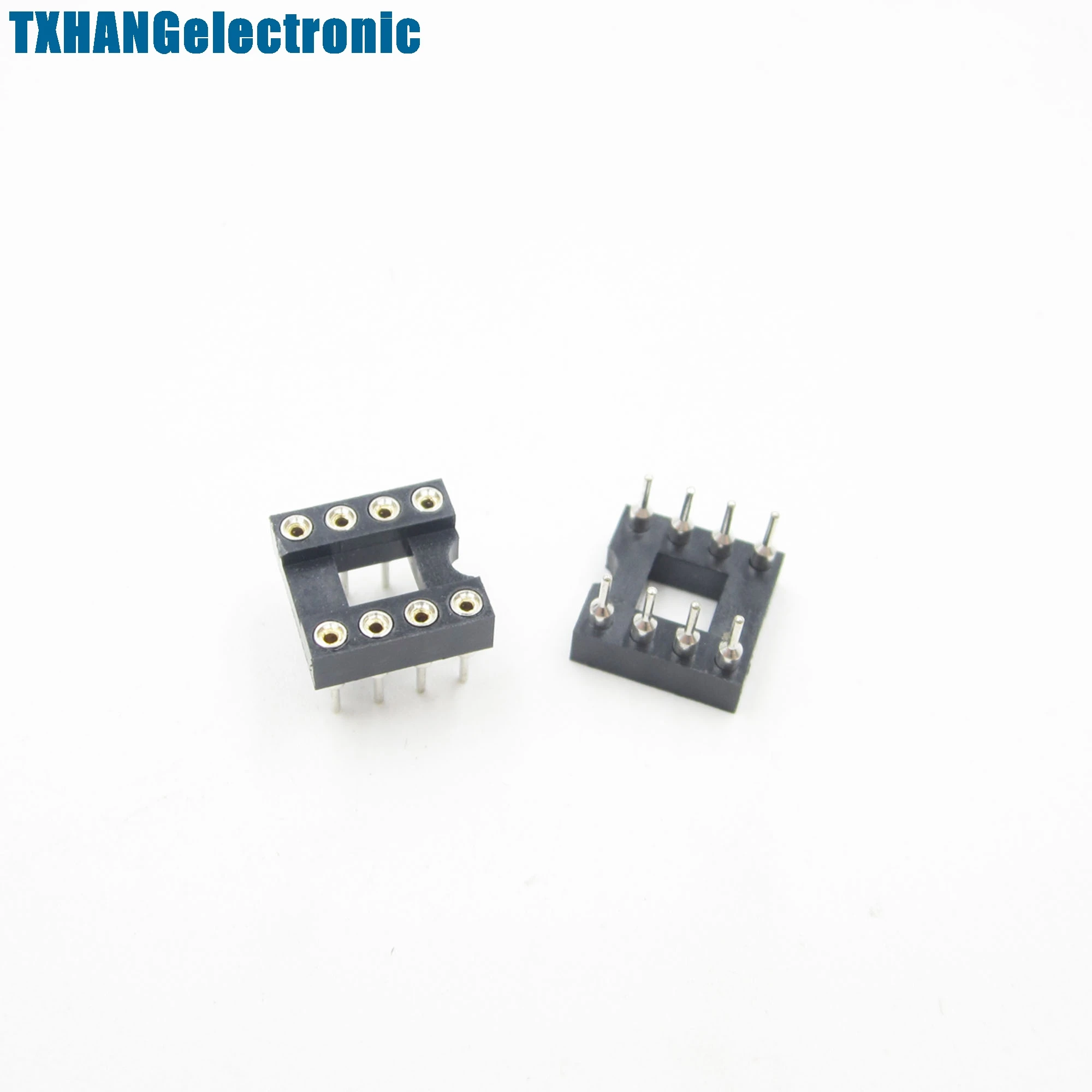 50pcs 8Pin DIP SIP Round IC Sockets Adaptor Solder Type gold plated machined 50pcs 8Pin DIP SIP Round IC Sockets Adaptor Solder Type gold plated machined