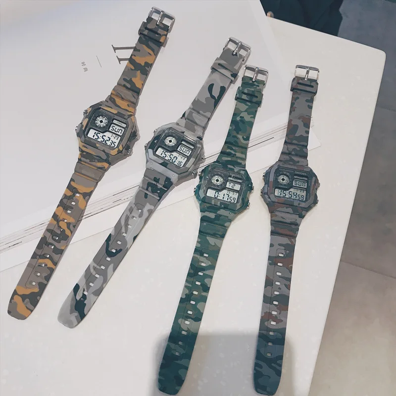 

Youth electronic watch man middle school trend fashion personality handsome waterproof sports women Korean version simple casual