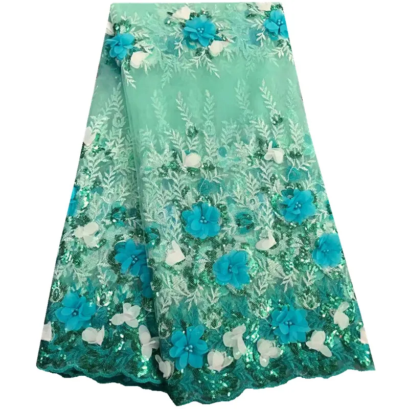 2017 African Guipure Lace Fabric For Party Dress Polyester Hot Selling Water Soluble Cord French In purple Color 744 | Дом и сад