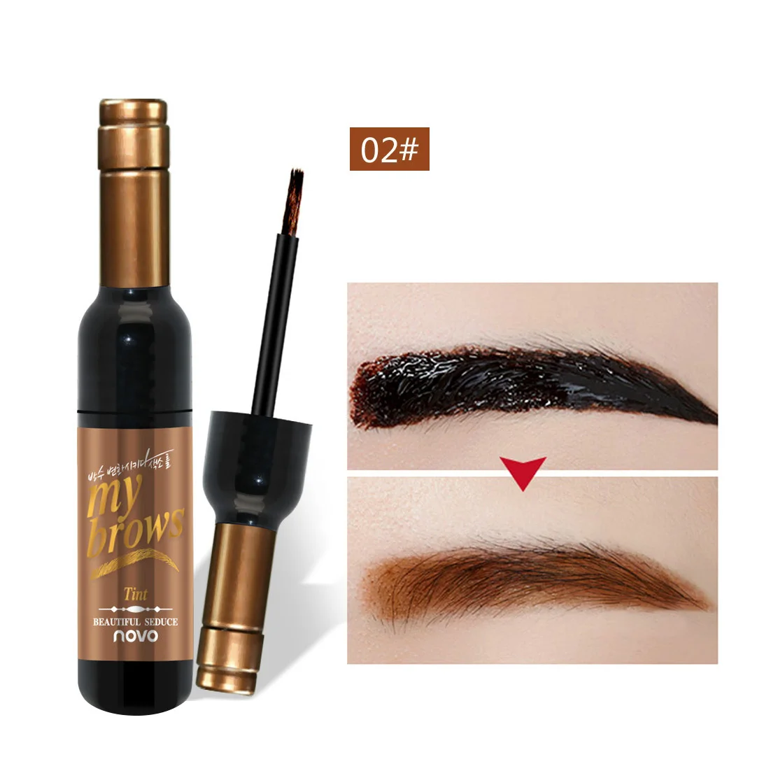 Permanent eyebrow gel black coffee gray peel off eyebrow shadows Eyebrow gel Cosmetics Make-up for women High pigment makeup