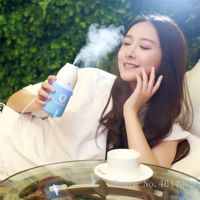

150ML Ultrasonic Mist Maker Fogger with 7 Color Changing LED Lamp Atomizer Car Mini USB Air Humidifier for home