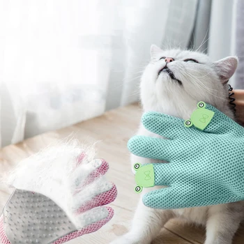 

Dog Cat Pet Grooming Hair Glove Soft Silicone Dog Brush Comb For Pet Cats Dogs Glove Cleaning Massage Hair Removal Brush