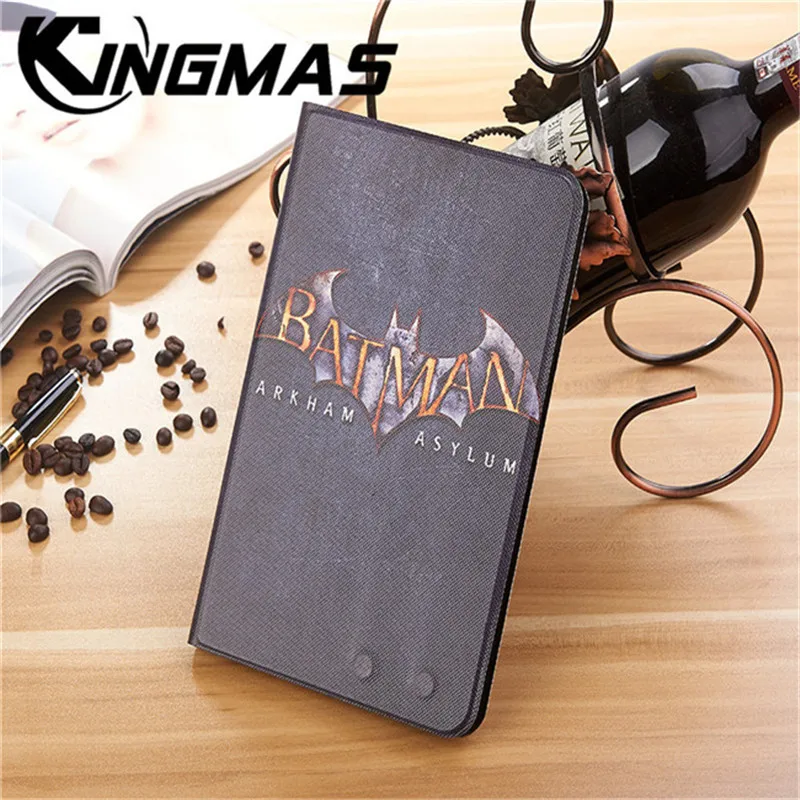 

KINGMAS bat Cartoon Cover Case for iPad mini 1/2/3/4 7.9 inch Ultra-thin Soft Collapsible Stand Car Wake-up PU Leather Leath