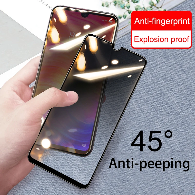 

ATE 9H Full Privacy Tempered Glass For Xiaomi redmi note 7 9 9se 8 lite 8se Anti-peek Screen Protector High Definition