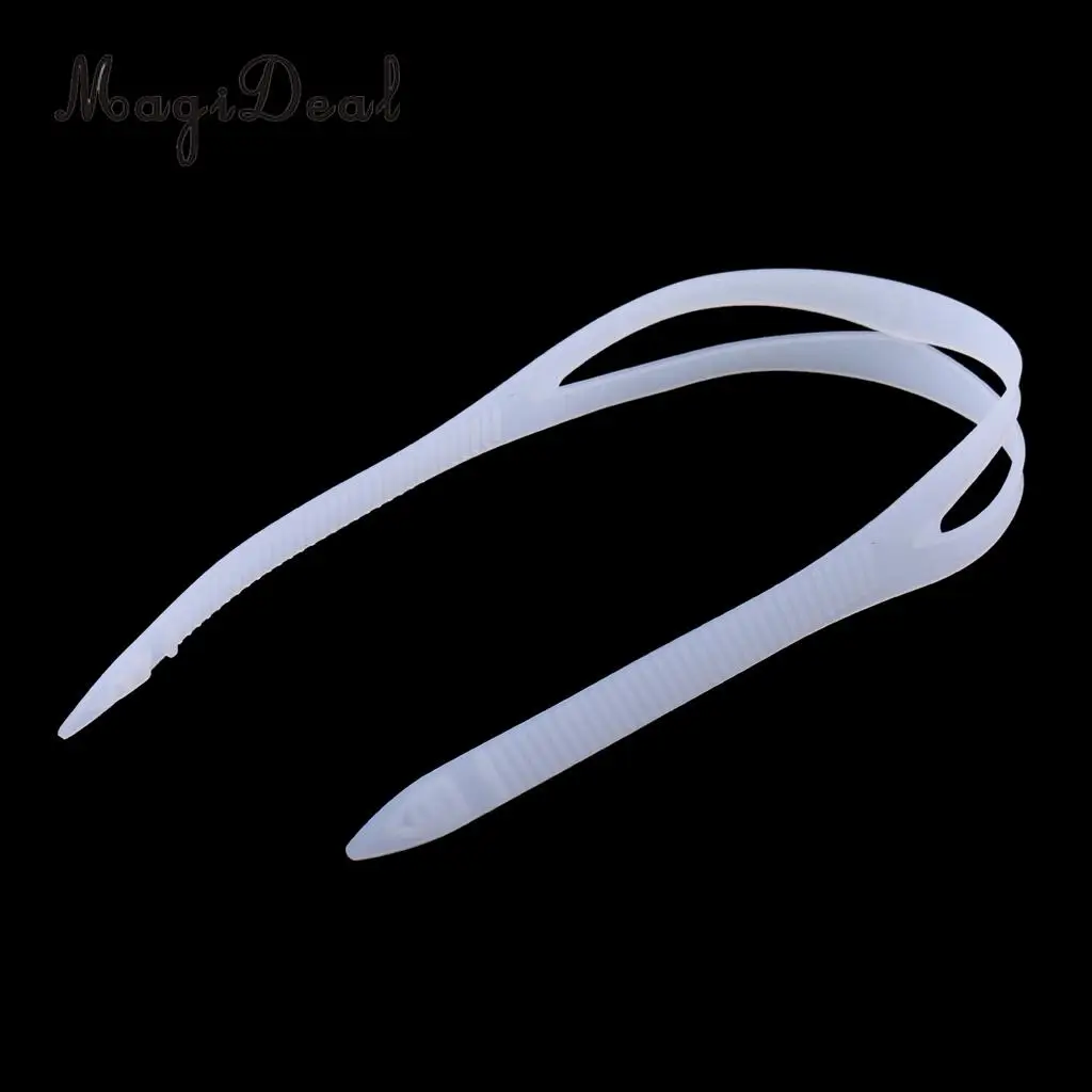 MagiDeal Universal Swimming Goggles Silicone Strap Band Replacement Accessory for Diving Pool Surfing Swim Acce Clear/Black 19cm