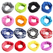 Зимний Детский шарф в полоску с рисунком из мультфильма; однотонные Детские воротники в горошек с круглым вырезом; Одежда для мальчиков и девочек; шарфы; обертывания; аксессуары